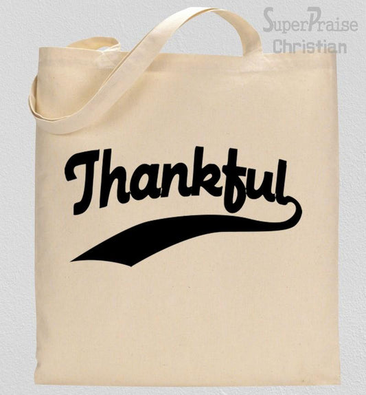 Thankful Christian Tote Bag