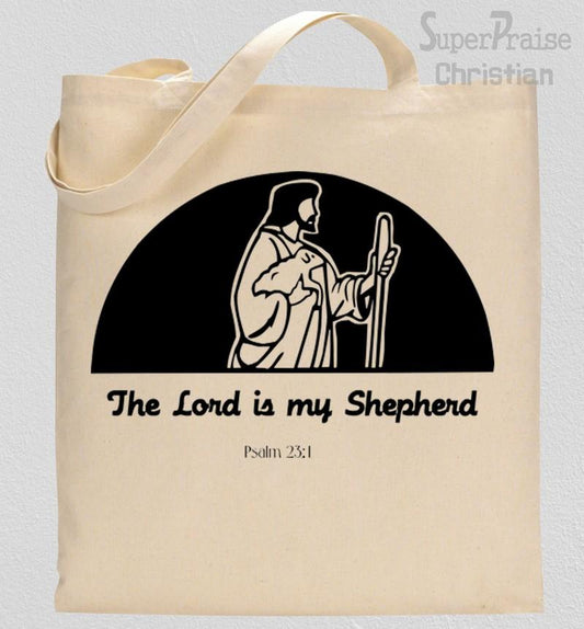 The Lord Is My Shepherd Prayer Tote Bag