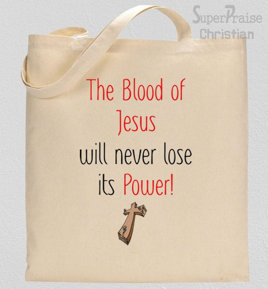 The Power of the blood of Jesus Tote bag