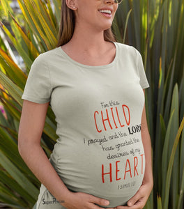 The Prayer Answered Pregnancy T Shirt
