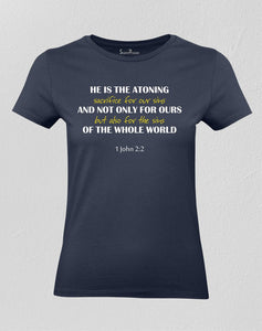 Christian Women T shirt Sacrifice for Our Sins & Whole World