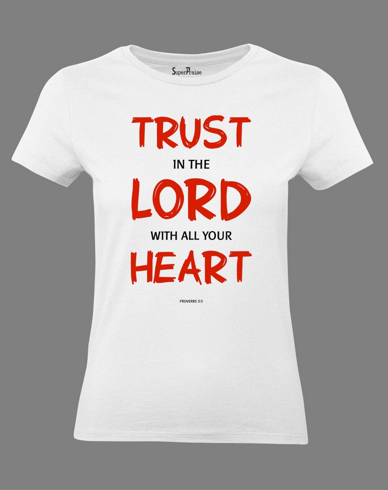 Christian Women T Shirt Trust In the Lord 