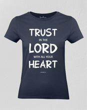 Christian Women T shirt Trust in the Lord
