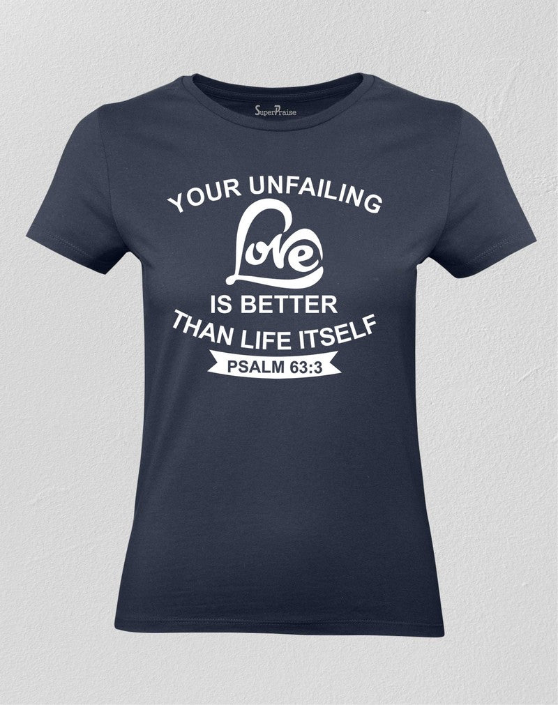 Christian Women T shirt Unfailing Love 