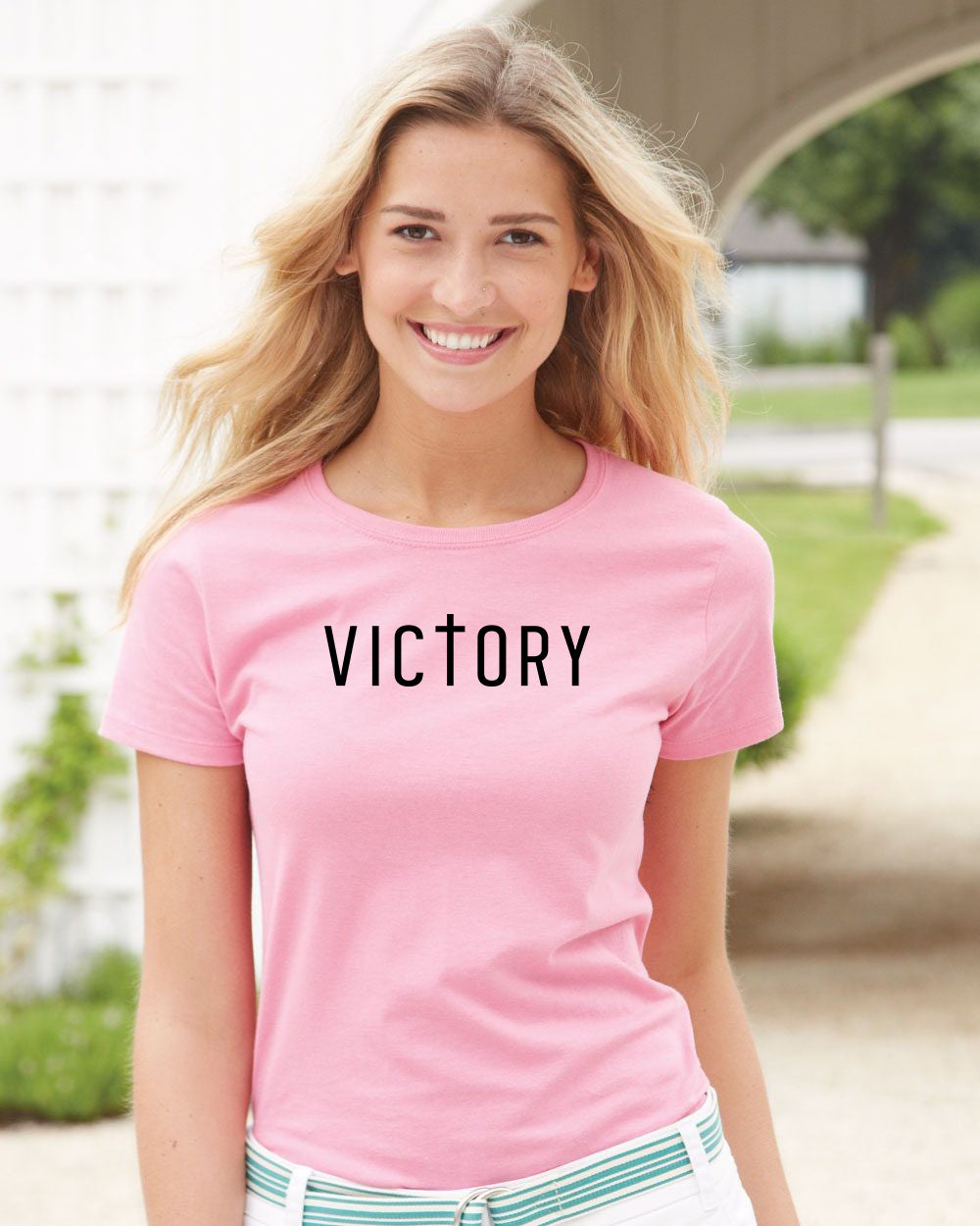 Victory Christian Bible Verse Religious Faith Based Jesus T-Shirts