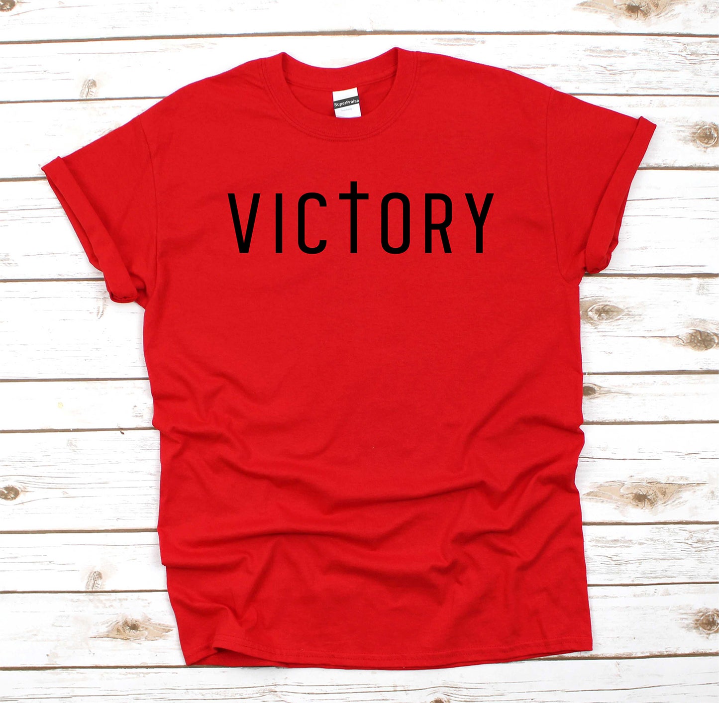 Victory Christian Bible Verse Religious Faith Based Jesus T-Shirts