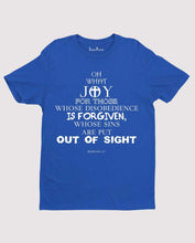 Joy for Those Forgiven Christian T Shirt