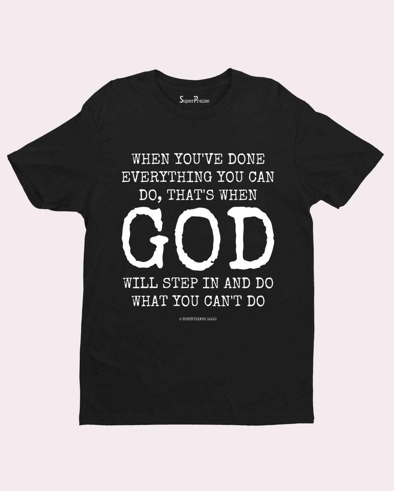God Will Do Slogan Bible Verse Christian T Shirt