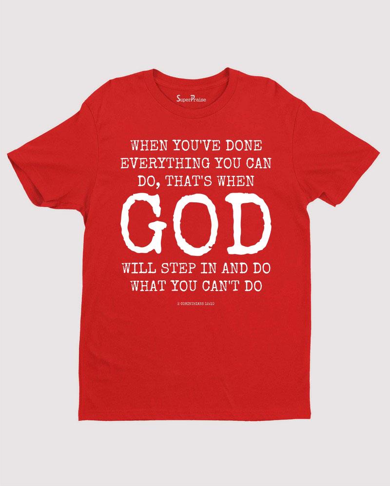 God Will Do Slogan Bible Verse Christian T Shirt