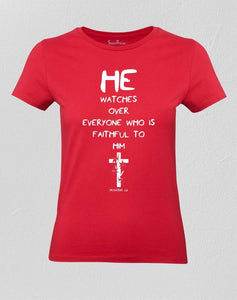 Who Is Faithful To Him Women T shirt