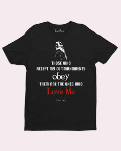 Obey My Commandments Christian T Shirt