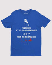 Obey My Commandments Christian T Shirt