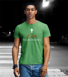 Love Your Enemies Cross Christian T Shirt - SuperPraiseChristian